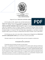 Sentencia Adicional 1