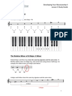 The Key of G Major: Developing Your Musicianship II Lesson 3 Study Guide