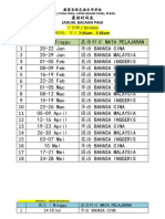 5. 晨读时间表JADUAL BACAAN PAGI-2021