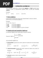 Expressoes Algebricas 7 Serie Matematica
