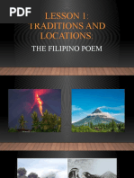 Lesson 1: Traditions and Locations:: The Filipino Poem