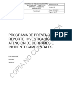 GTEC-EV-PG-004 - Derrames-E-Incidentes - Ambientales - Nocontrolado