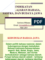 Pendekatan Pembelajaran Bahasa Jawa