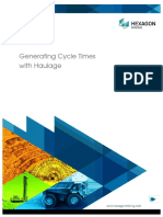 Generating Cycle Times With Haulage