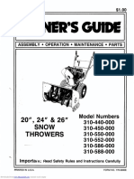 Snowblower Manual