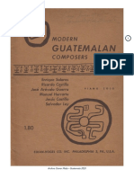 6 Modern Guatemalan Composers For Piano Solo