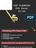 Tax Planning PPH 21 I 1