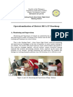 Operationalization of District BE LCP Roadmap: A. Monitoring and Supervision