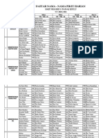 Daftar Nama - Nama Piket 2020