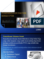 Pemeriksaan Faktor Risiko PTM