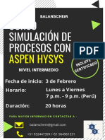 Aspen Hysys Nivel Intermedio - Balasnchem Febrero