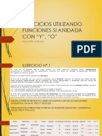 Ejercicios Utilizando Funciones Si Anidada Con