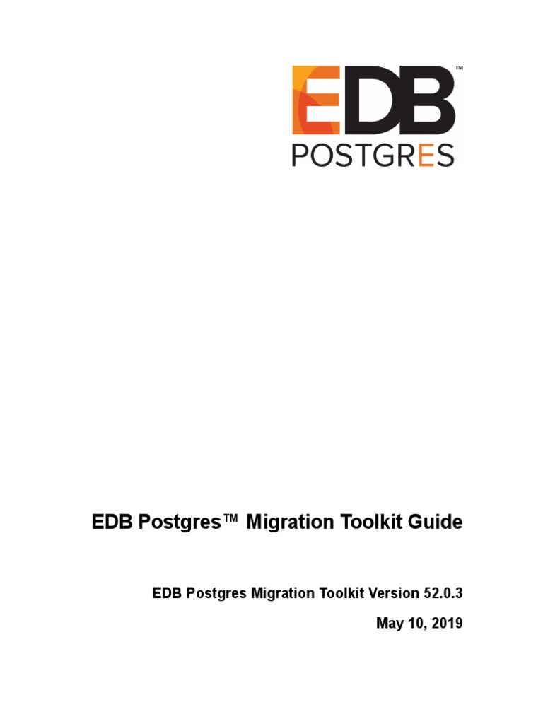 EDB Postgres Migration Guide v52.0 | PDF | Postgre Sql | Databases