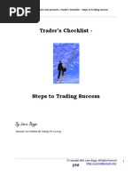 Trader's Checklist - : by Lance Beggs