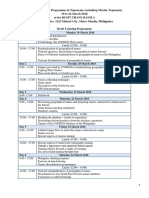 Regional Training Programme in Toponymy, Including Marine Toponymy 19 To 24 March 2018 at The Dusit Thani Manila Ayala Center, 1223 Makati City, Metro Manila, Philippines Draft Training Programme