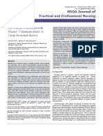 Are Patient S Satisfied With Nurses Communication A Cross Sectional Survey