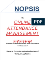 Online Attendance Management System Project