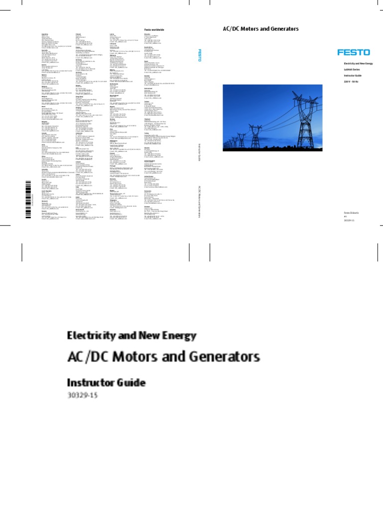 Instructor Guide AcDc Motors | PDF | Electric Motor | Electric Generator