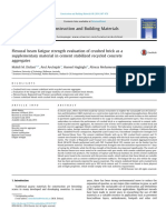 Flexural Beam Fatigue Strength Evaluation of Crushed Brick As A Supplementary Material in Cement Stabilized Recycled Concrete Aggregates