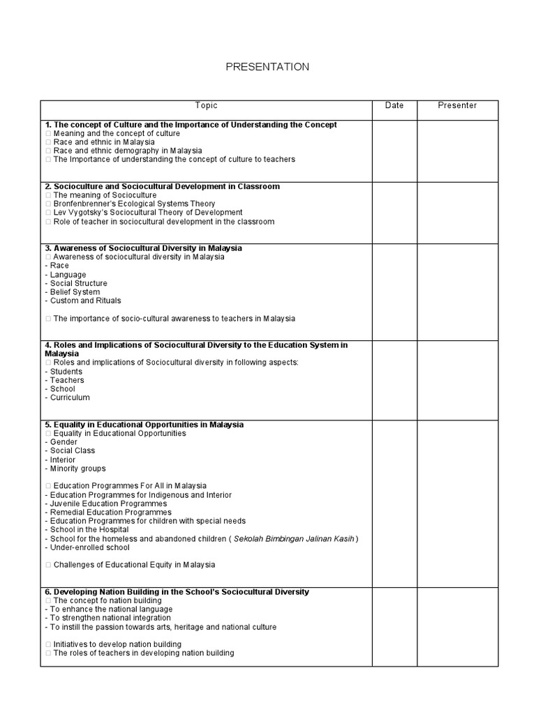 Sociocultural Diversity in Malaysian Education | PDF | Sociocultural ...