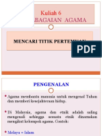 Bab 6 (Edited) Kepelbagaian Agama Mencari Titik Pertemuan