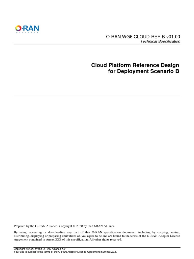Cloud Platform Reference Design For Deployment Scenario B | PDF | Open ...