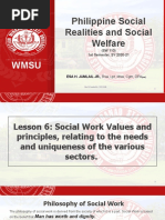 Social Work Philosopy, Values and Principles