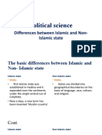 Differences Between Islamic and Non - Islamic State