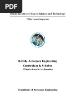 Indian Institute of Space Science and Technology: B.Tech. Aerospace Engineering Curriculum & Syllabus