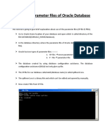 Use of Parameter Files