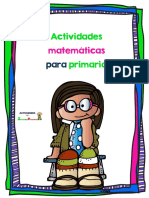 Actividades Matematicas para Primaria