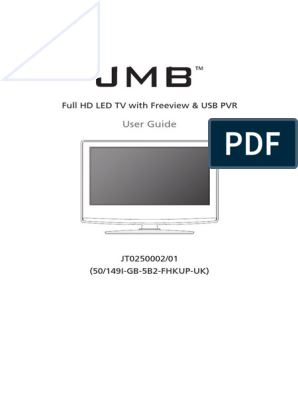 komfortabel Teenageår Skriv email User Guide - JMB - JT0250002-01 (50-149I-GB-5B2-FHKUP-UK) JMB-MAN-0006  versBCoverWEB | PDF | Hdmi | Electrical Engineering