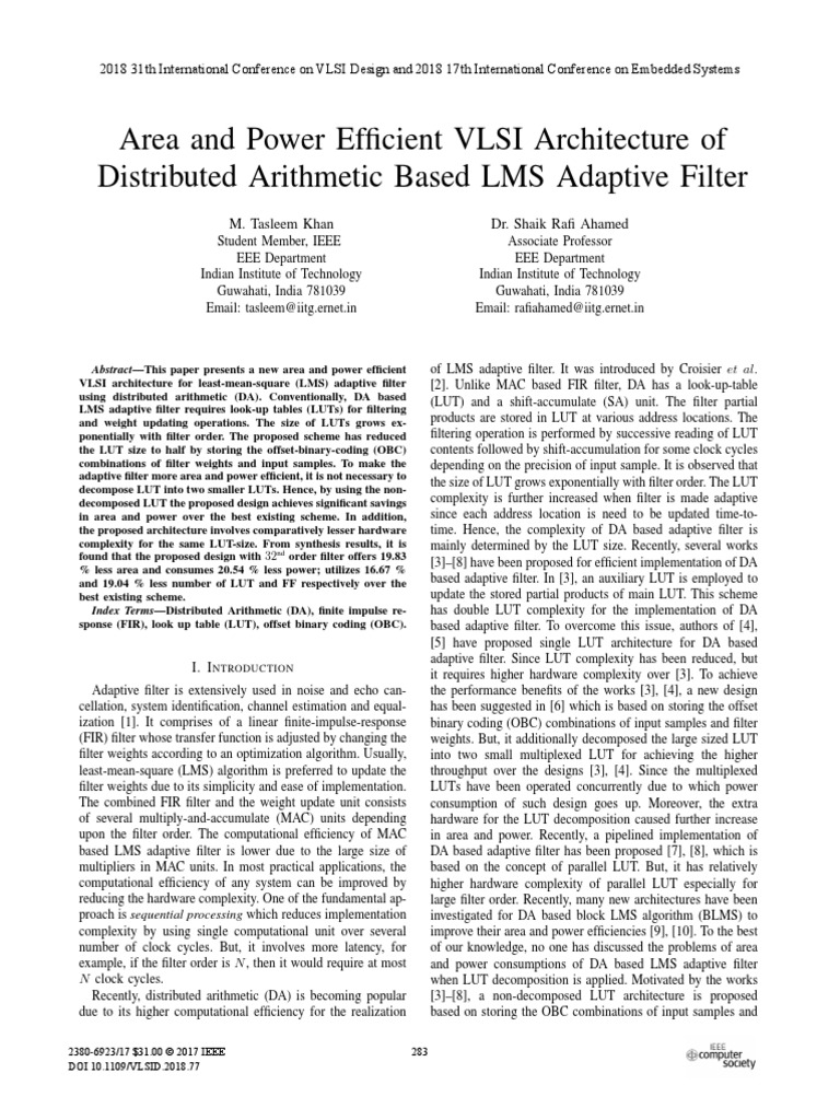 Lms Adaptive Filter | PDF | Digital Technology | Information And ...