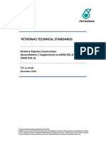 Petronas Technical Standards: Onshore Pipeline Construction (Amendments / Supplements To ASME B31.8 and ASME B31.4)