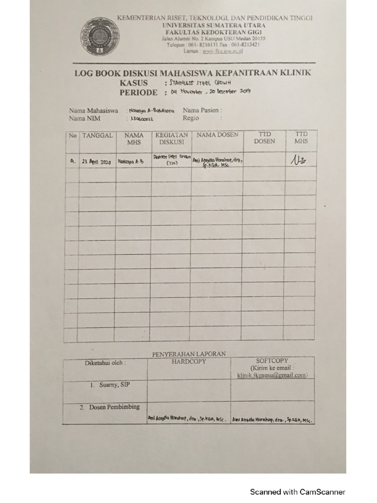 Logbook SSC | PDF