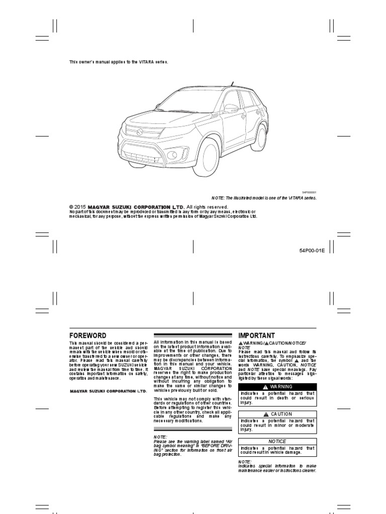 Vitara Series, PDF, Diesel Fuel
