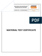Material Test Certificate
