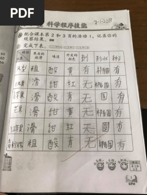 三年级科学1 92活动本 答案 Pdf