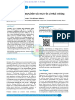 Obsessive Compulsive Disorder in Dental Setting: Case Report