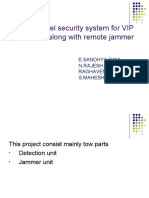 High Level Security System For VIP Vehicles Along With Remote Jammer