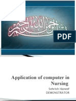 Application of Computer in Nursing