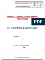 MTC-IMS-PR-14-Procedure for HSE Monitoring & Measurement