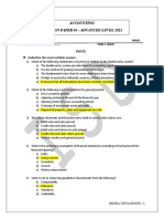 Accounting Revision Paper 04 - Advanced Level 2021: Underline The Most Suitable Answer