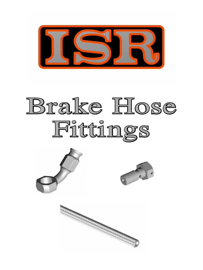 ISR Brake Hose Fittings | PDF | Manufactured Goods | Building Materials