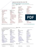 Beamer Appearance Cheat Sheet