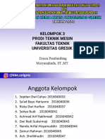 Kelompok 3 Prodi Teknik Mesin Fakultas Teknik Universitas Gresik