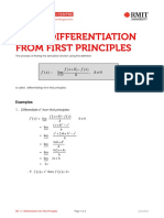 Differentiation From First Principles