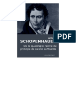 Schopenhauer-De La Quadruple Racine Du Principe de La Raison Suffisante