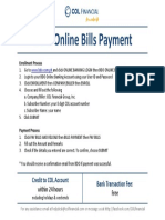 BDO Online Bills Payment: Credit To COL Account Bank Transaction Fee