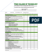 Final Teaching Rating Sheet